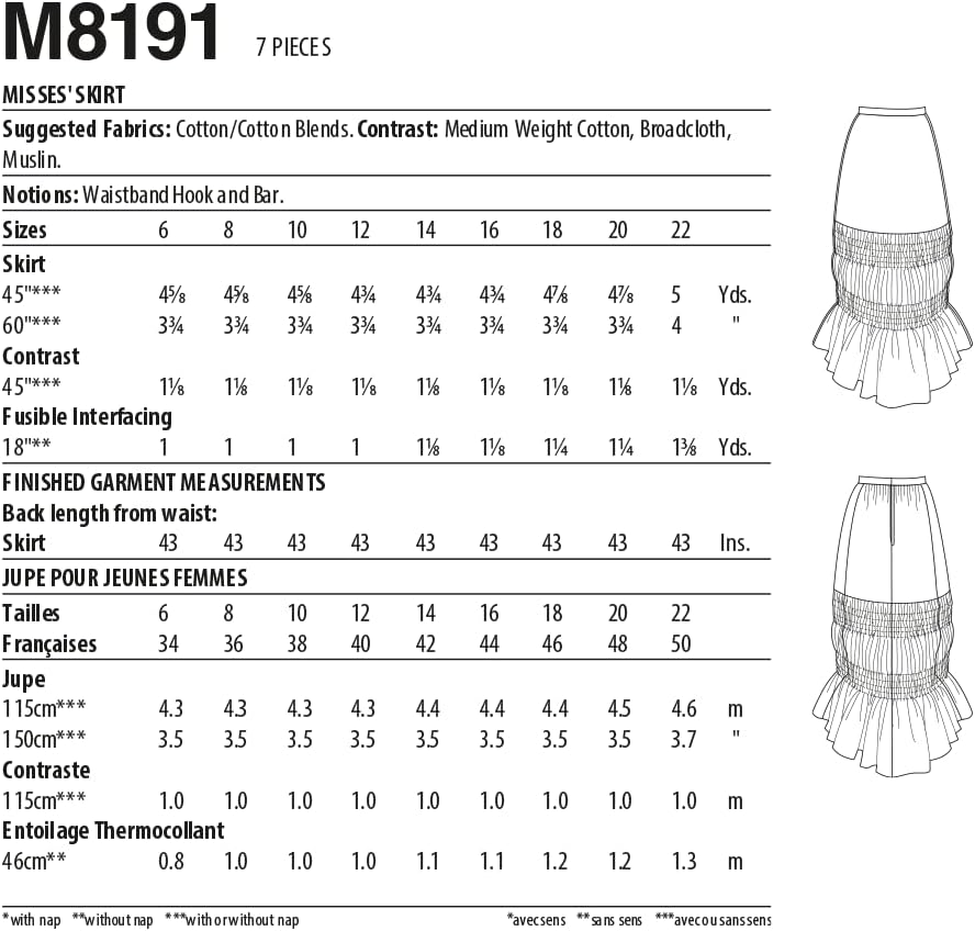 Miniatura 2 de McCall's M8191A5 - Patrón de costura para vestidos de mujer, tamaño A5 (6-8-10-12-14), multicolor