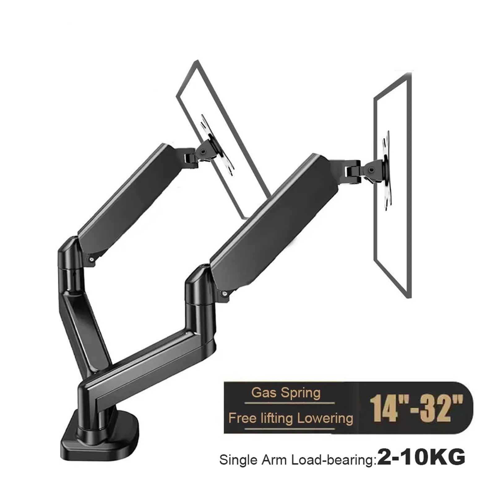 Monitor Stand, Support de Bureau for Double écran 14-32" Charge de 20 kg