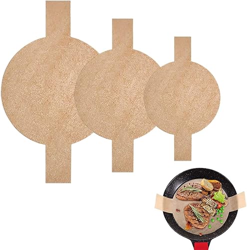 150 piezas de papel pergamino redondos precortados círculos para tartas forros antiadherentes para hornear papel circular con pestañas de fácil