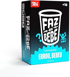 Jogo Faz ou Bebe Errou Bebeu, Jogo Divertido para Amigos, 2-10 jogadores