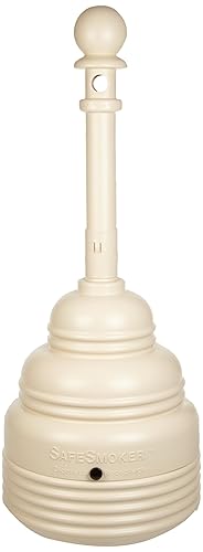 Miniatura 5 de Eagle 1206beige polietileno de alta densidad (HDPE) safesmoker recipiente de cigarrillo, 5 Quart Capacidad, Gris, 1