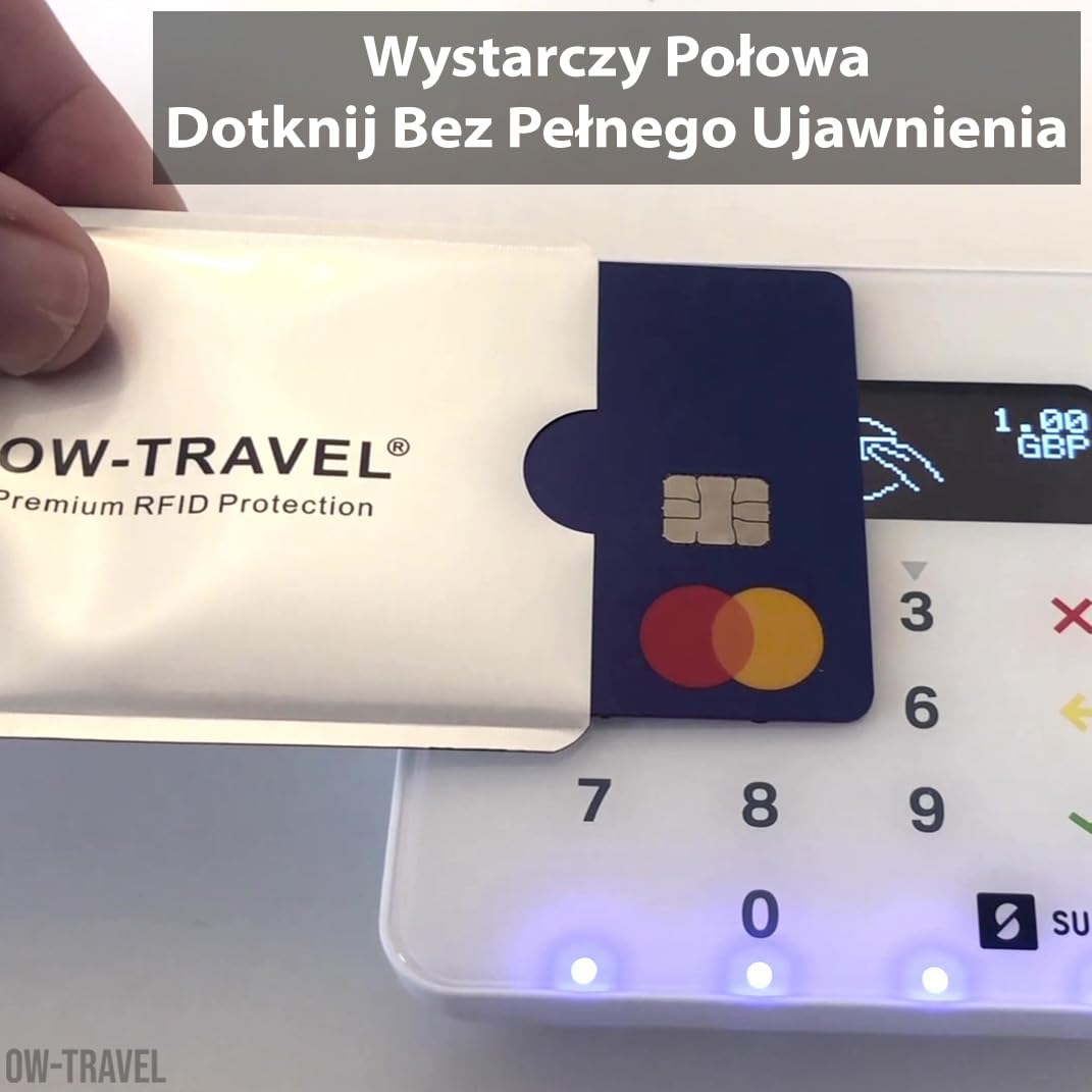 OW-Travel Etui na Karty RFID (10 Sztuk) I Etui na Paszportu (4 Sztuk) Ochrona Kart Zbliżeniowych. Blokada Karty RFID i Ochrona. Kartę Blokada Paszportu Bezpieczeństwa