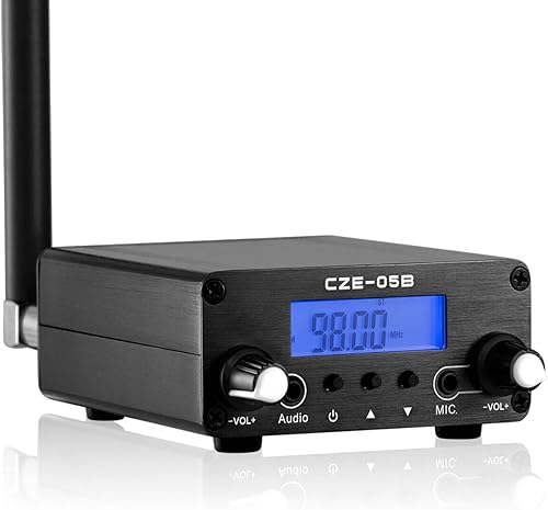 Transmisor FM para iglesia, transmisor de transmisión de radio FM, transmisor de radio FM de largo alcance, mini estación de radio estéreo con