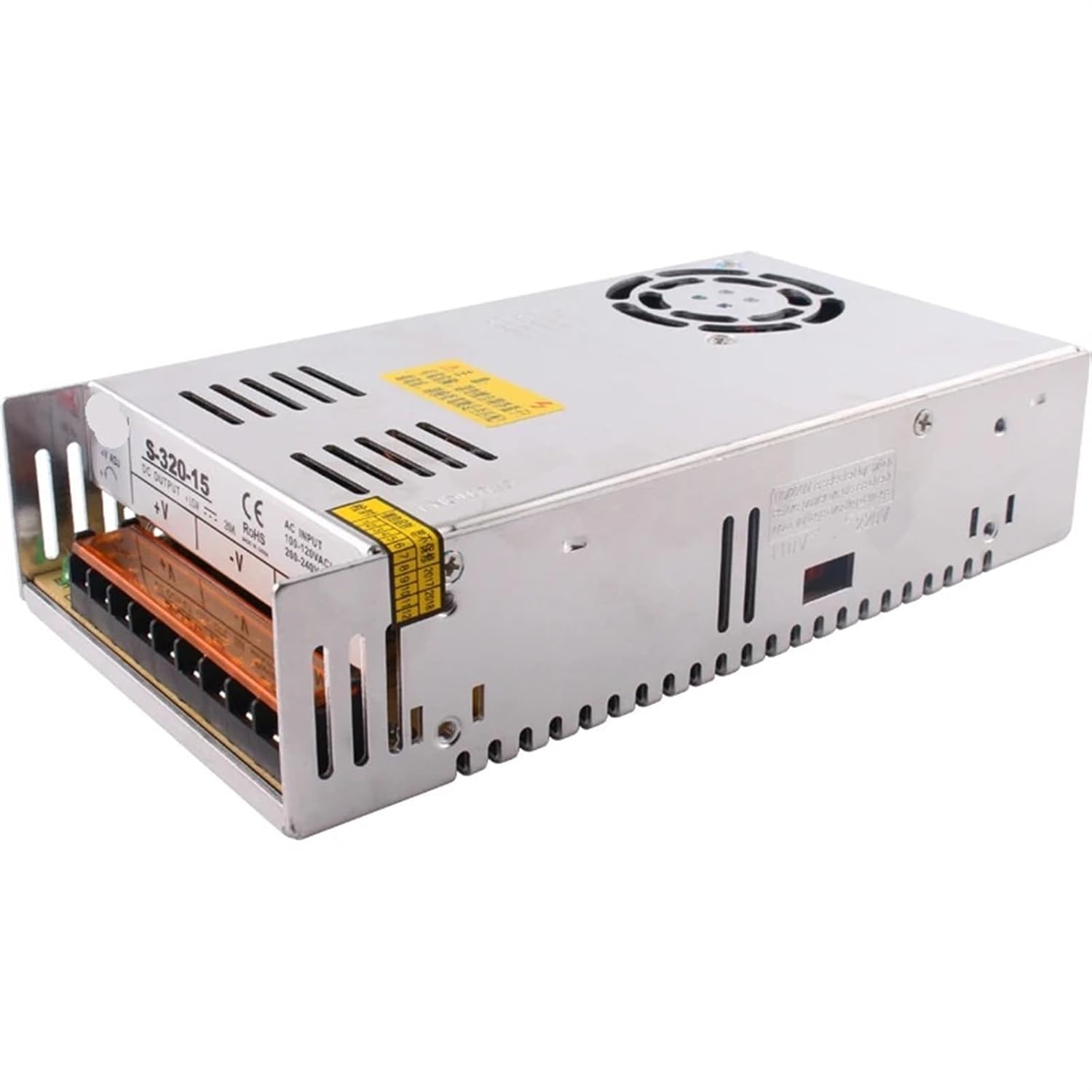 S-320-15 110VAC/220VAC to 320W 15VDC 21A Single Output Switching Power Supply 1Pcs(15V_320W)