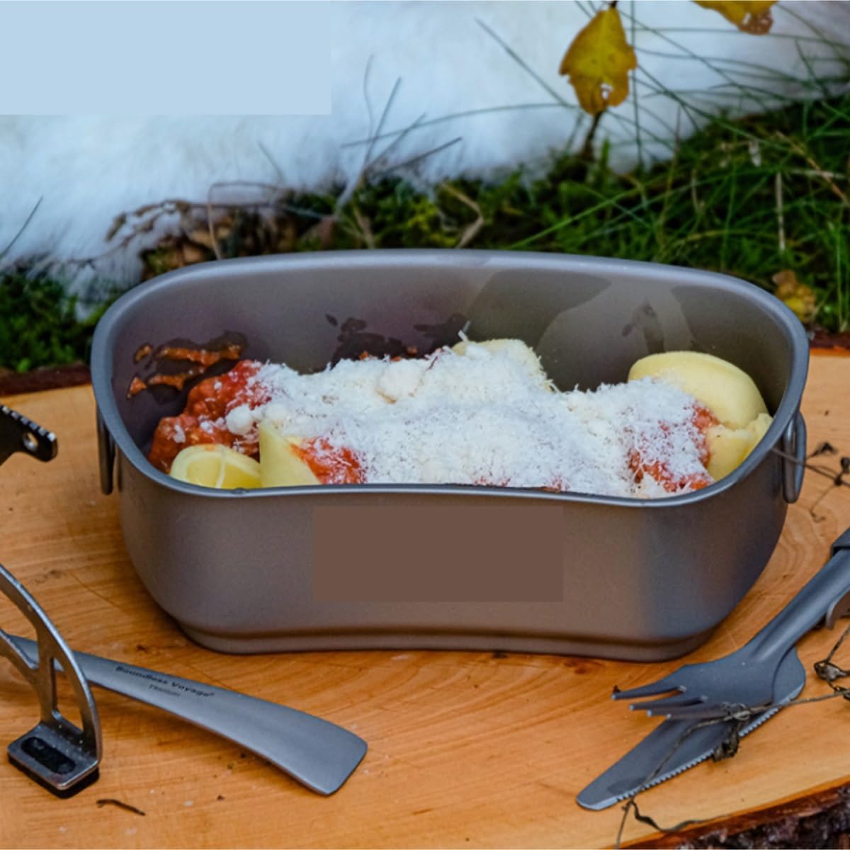 Camping Kitchen Utensil Outdoor Lightweight Folding Handle Cooker Pot Camping Steamer Lunch Box Frying Pan for Outdoor Cooking