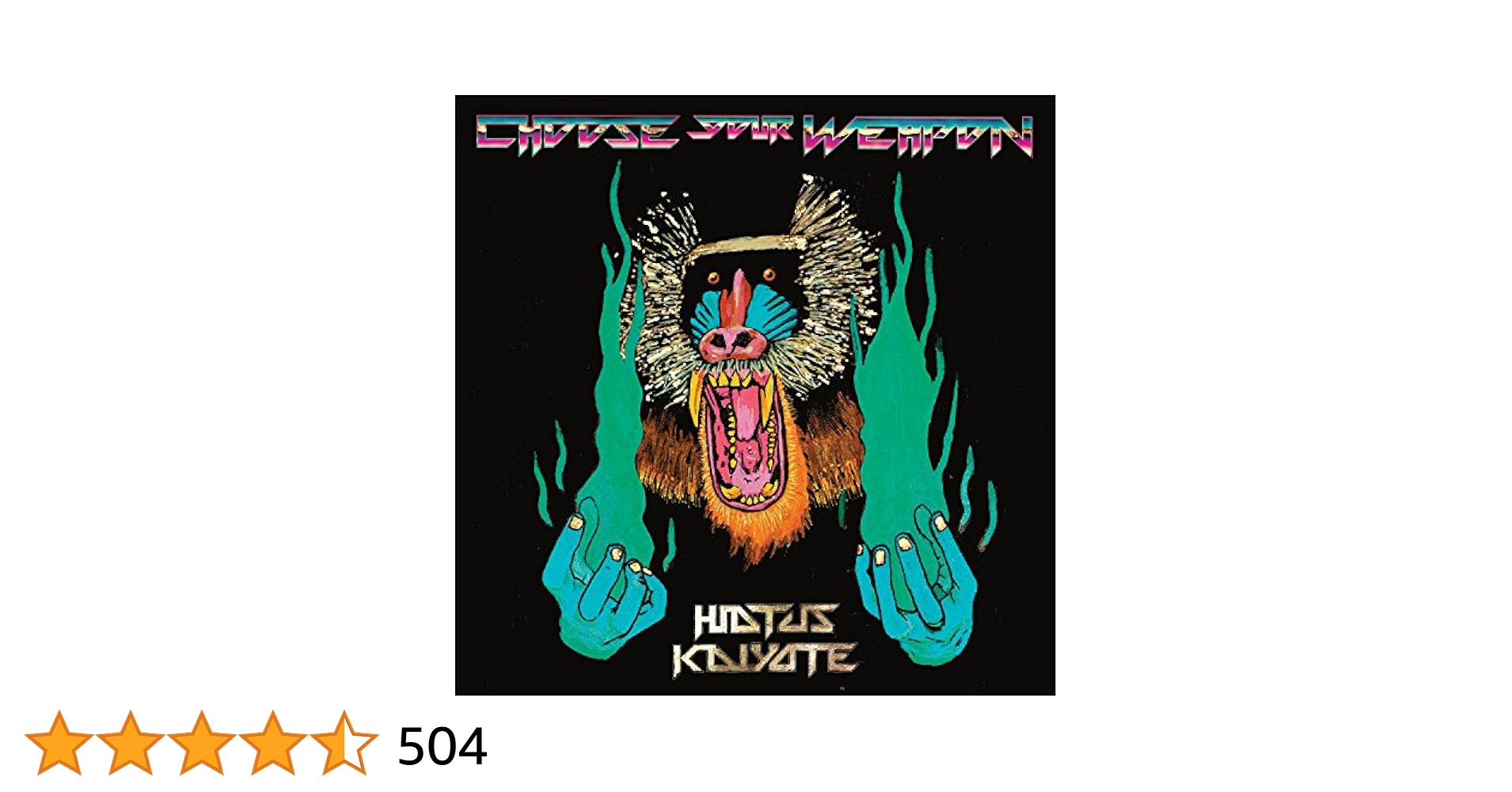 Hiatus Kayote Choose Your Weapon 限定盤 Amazon.co.jp: CHOOSE YOUR WEAPON: ミュージック