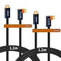 Vista 8 de APEXSUN Cable de extensión USB C (1.6 pies), cable coaxial corto USB-C macho a hembra compatible con Thunderbolt 4/3, USB4, PD240W, video 8K/4K