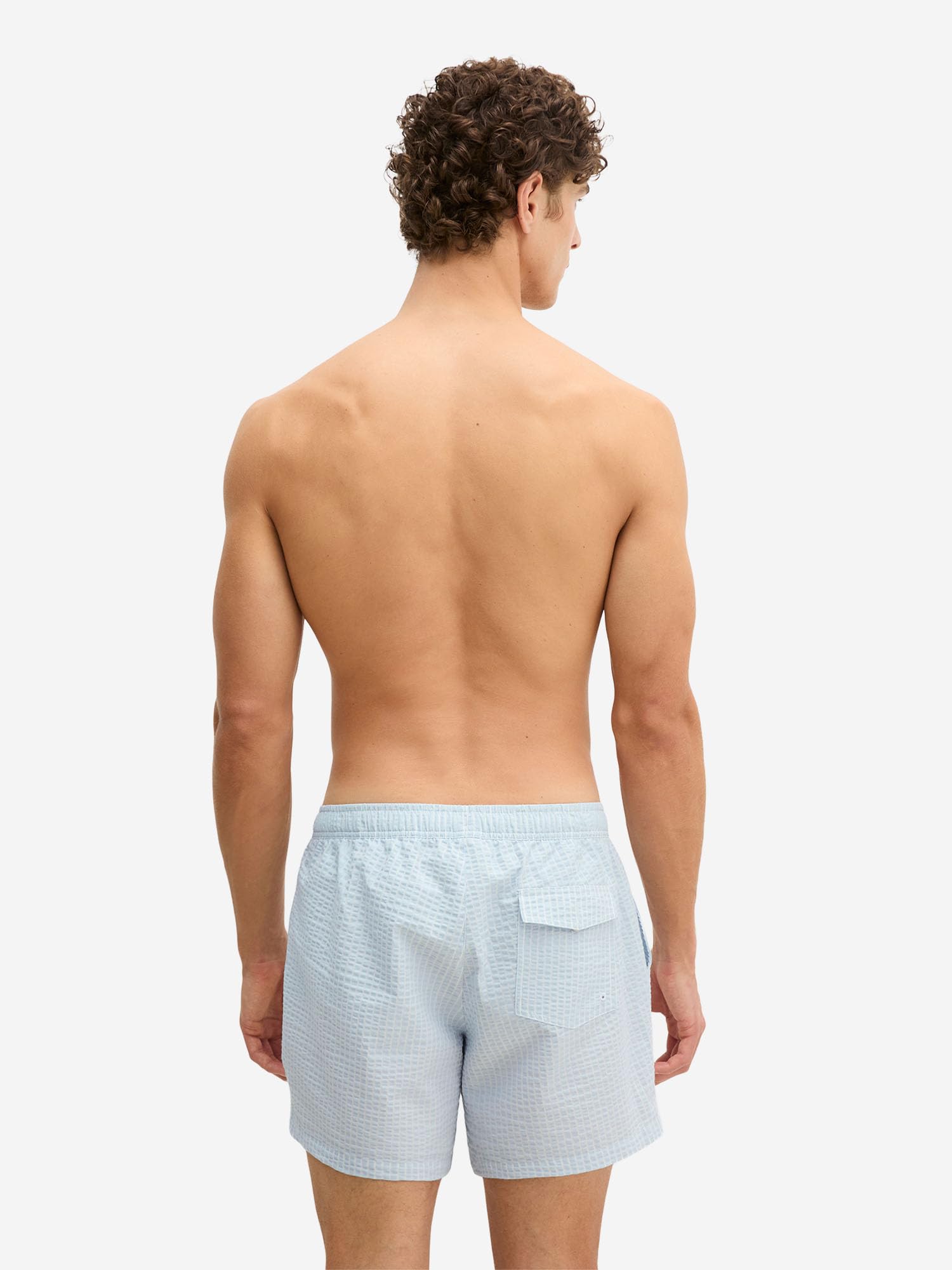 Marc O'Polo Herren Badehose Seersucker