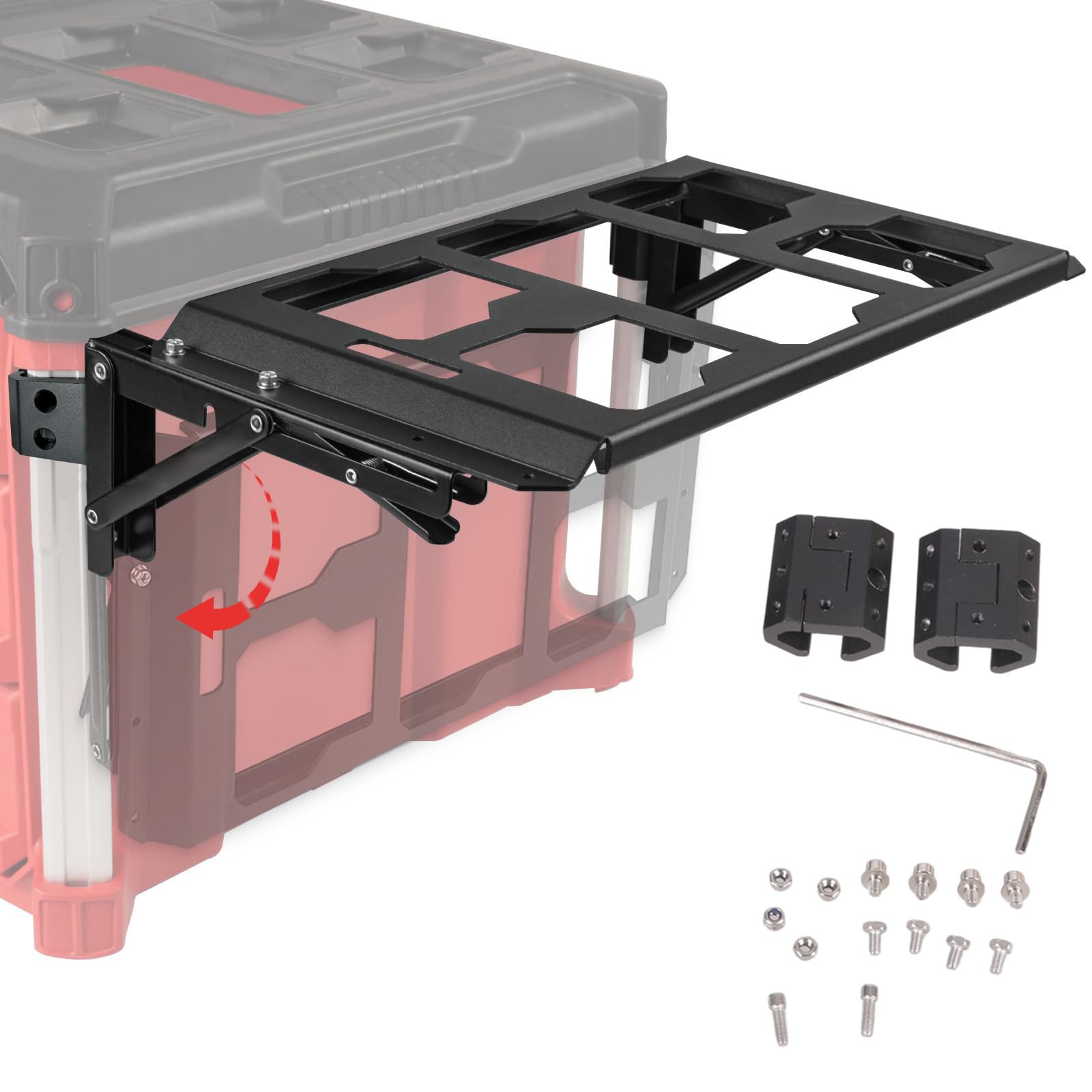 Duty Folding Workbench Platform for Tool Storage and Organization Featuring Interchangeable Compatibility Electroplated Tool Stand