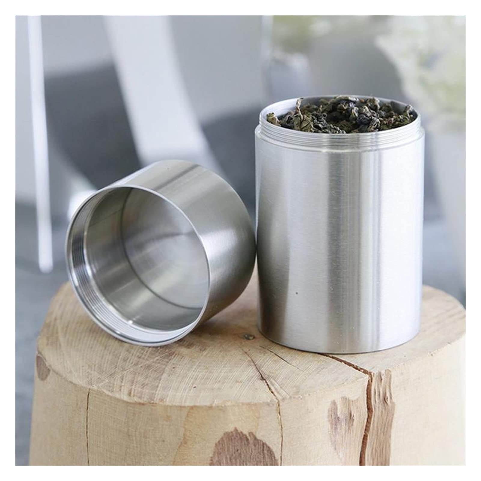 QINGGANGLING999 Kaffeedosen Tragbare Aufbewahrungshaare Kleine Tee Kaffeebohnen Container Reise Home Lagerung Kaffeedose Luftdicht