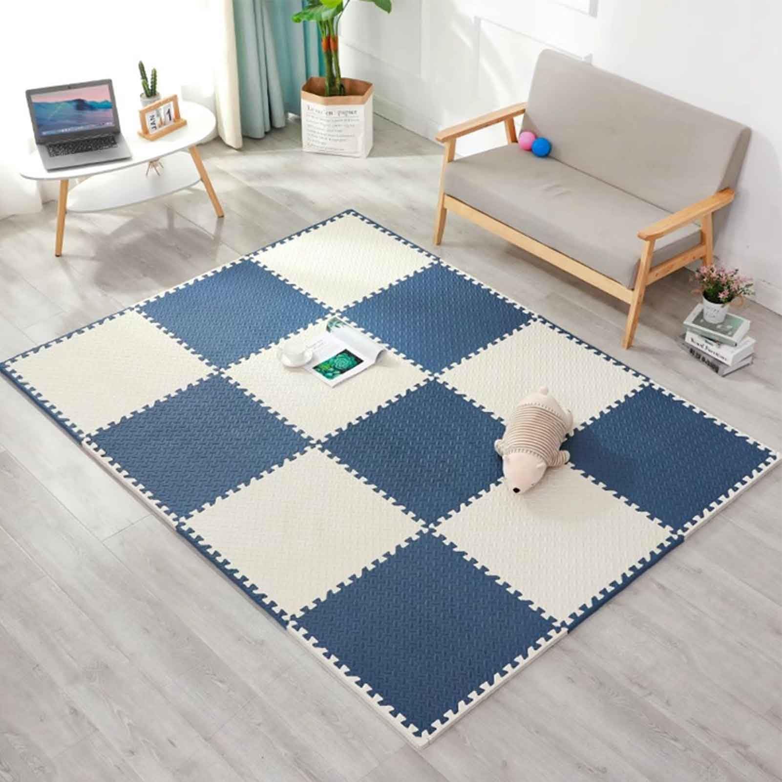 Tappetini in schiuma spessa 2,5 cm, 5 pezzi ad alta densità EVA ad incastro, 60cmx60cm Home Fitness, tappetino antiscivolo