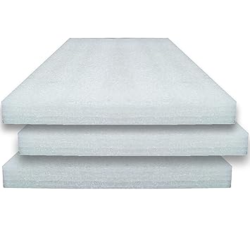 STYLELABS EP EPE Foam Sheet 30 MM Thickness Small, Medium & Large Size In White Color (18x18 Inch, Set of 3 Sheets)