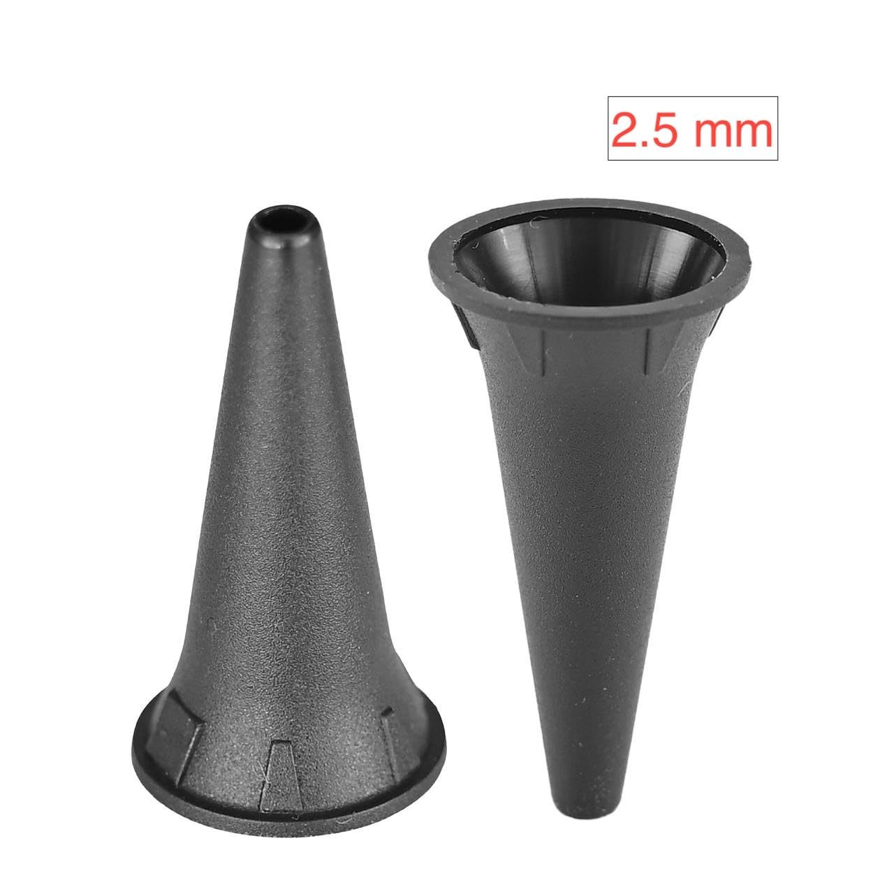PakCan Wiederverwendbare Diagnose-Otoskop-Abdeckungen, Spekula-Spitzen, 50 Stück, erhältlich in 2,5 mm, 3,5 mm, 4 mm, 5 mm (50 Stück à 2,5 mm und 3,5 mm (je 25 Stück)
