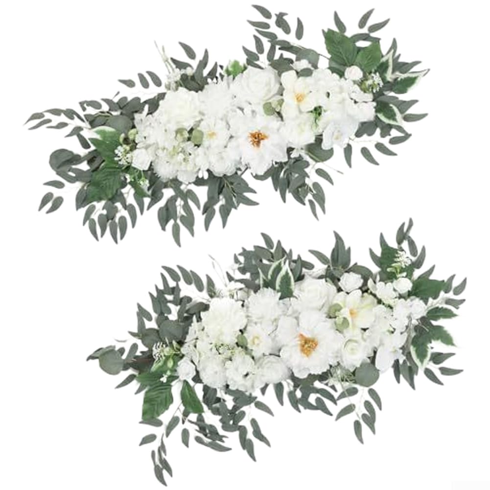 Seidenblumen Bouquet 75x35cm Wetterfest Outdoor(Blue)