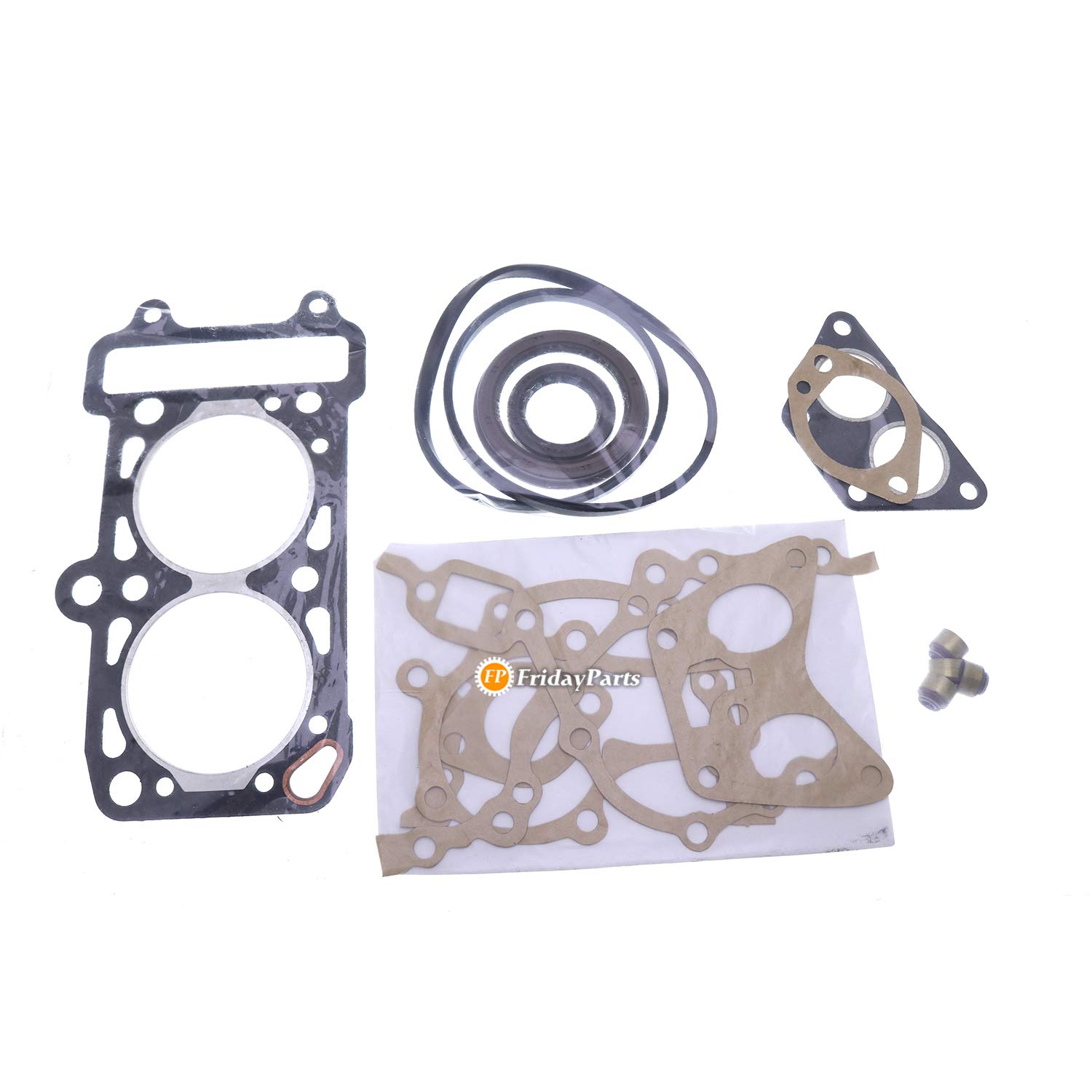 FridayParts Engine Overhaul Gasket Kit Full Gasket Set 276Q-01021 276Q01021 for Joyner 650 LJ276 Engine
