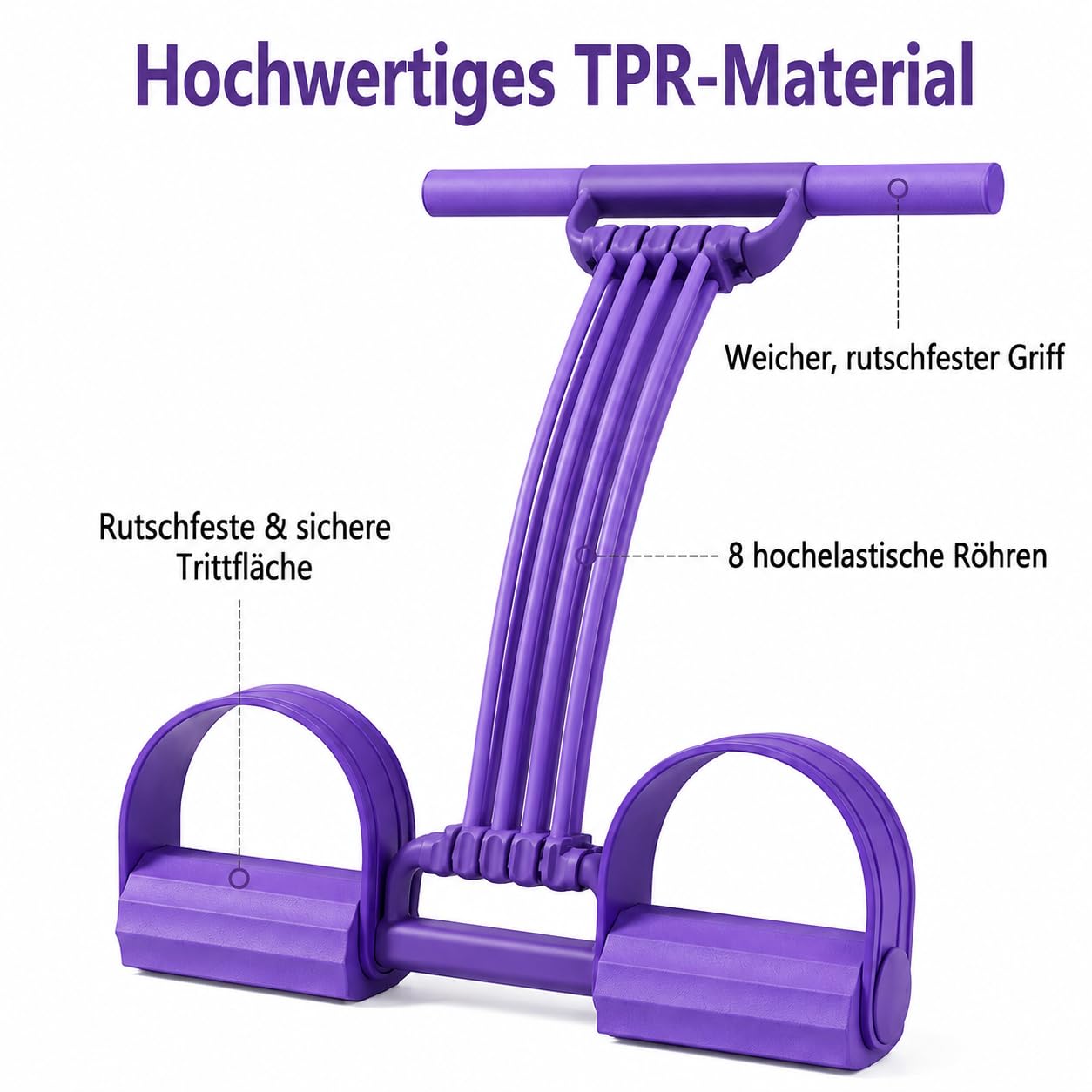 Bandes de résistance avec poignée, bandes de fitness, 8 bandes de fitness | Extenseur multifonction pour tout le corps pour corde de traction élastique pour bras, yoga, fitness, fessiers, ventre