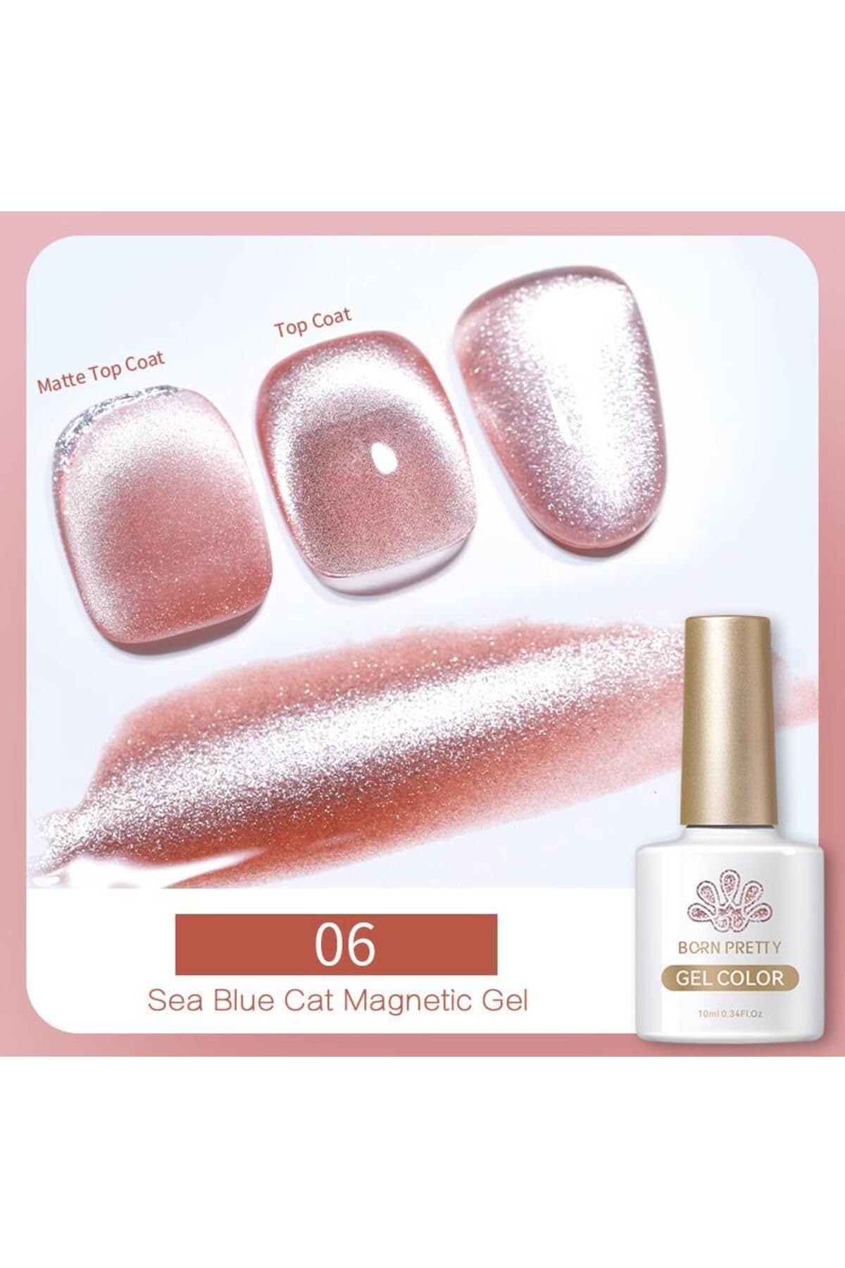 Born Pretty 10 Ml Sea Blue Kedi Gözü Oje Sb-06 (56466) 3720