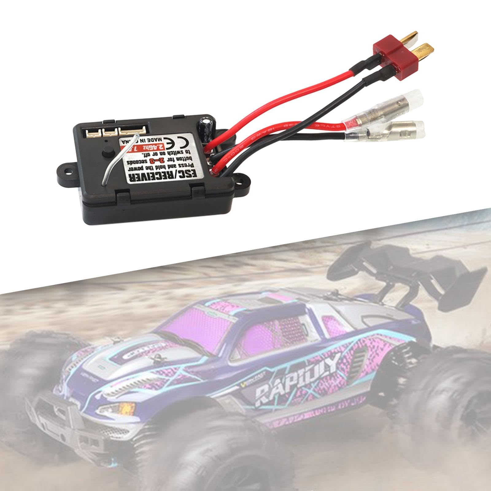 RC Brushed ESC Spare Parts DIY Accessories 1/16 RC Brushed Electronic Speed Controller for 16101 Trucks RC Car Crawler