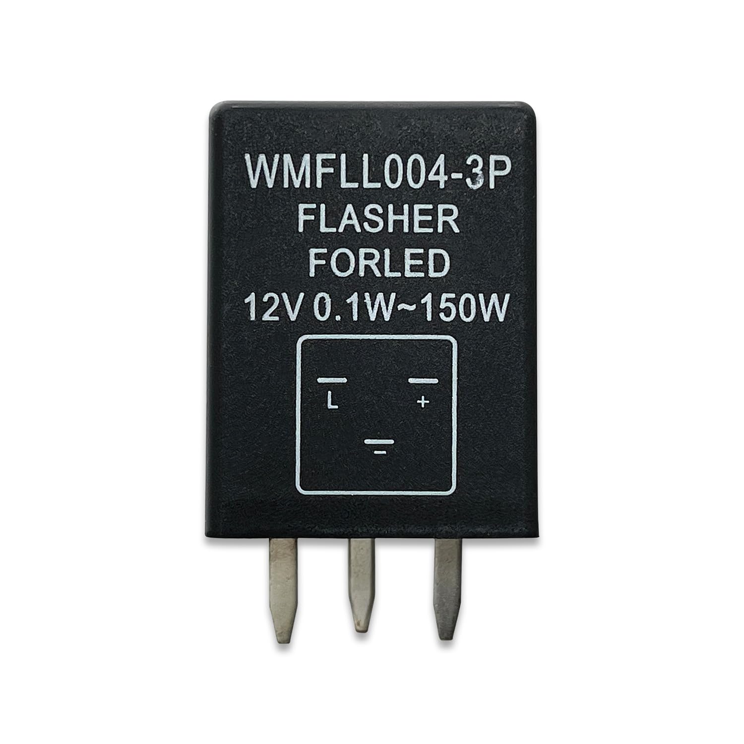 DAMA EP28 FLL004 3 Pin 12V 8.3A LED Flasher Relay for LED Turn Signal Bulbs Hyper Flash Repairs | Pack of (5)