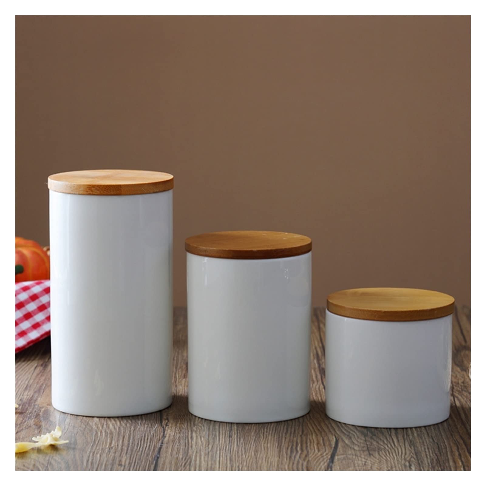 QINGGANGLING999 Kaffeedosen Keramikspeicherung kann Gewürze abdecken Jar Zucker-Kaffee-Container-Kasten Körner Nüsse Tank Küche Organizer Werkzeuge Home Supply Kaffeedose Luftdicht (Size : S)