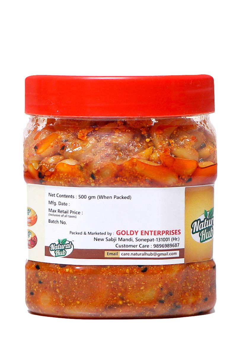 Natural Hub Homemade Garlic Pickle,(Garlic, 500 gm) - Image 3 thumbnail