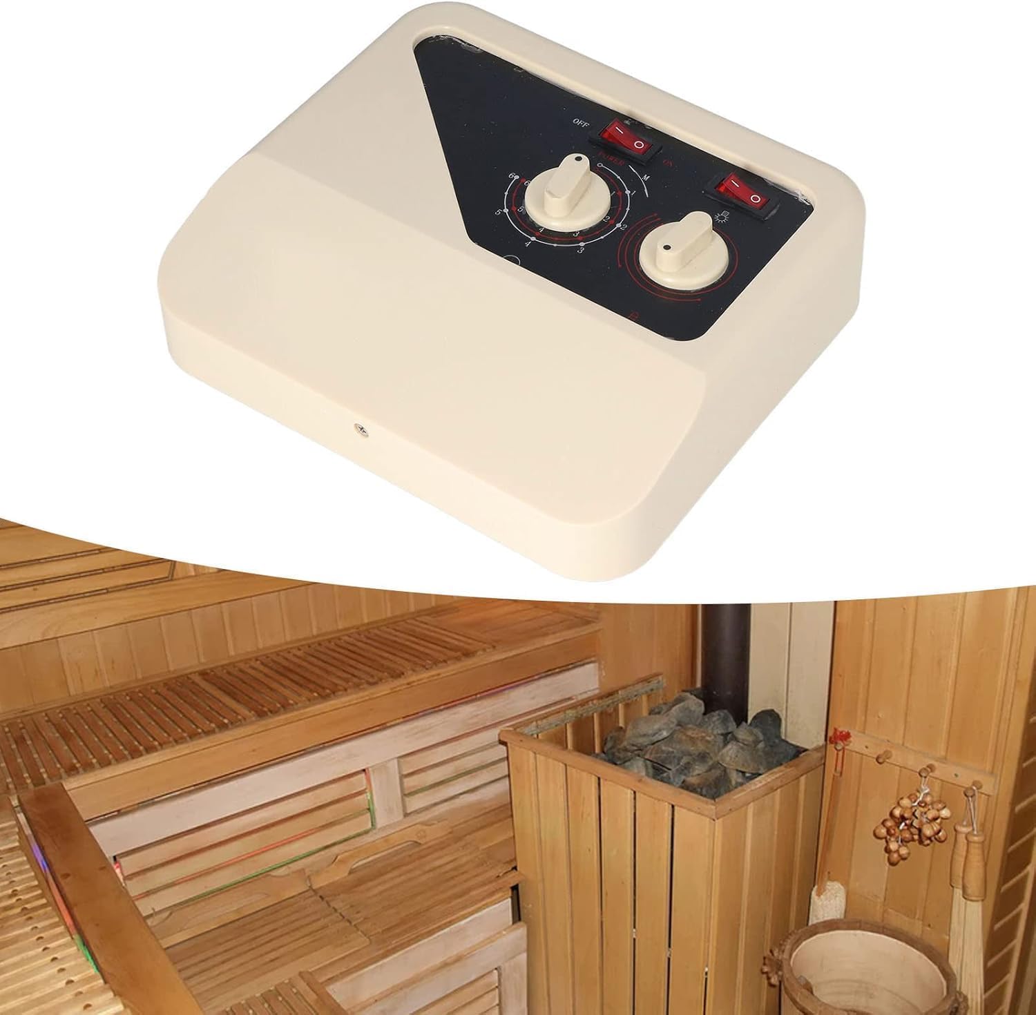 Saunaofen-Controller, 380 V Externer Digitaler Controller Saunaofen-Controller Einfache Installation Ersatz-Sauna-Temperaturregler für Saunaofen 9,8 X 8,7 X 3,5 Zoll