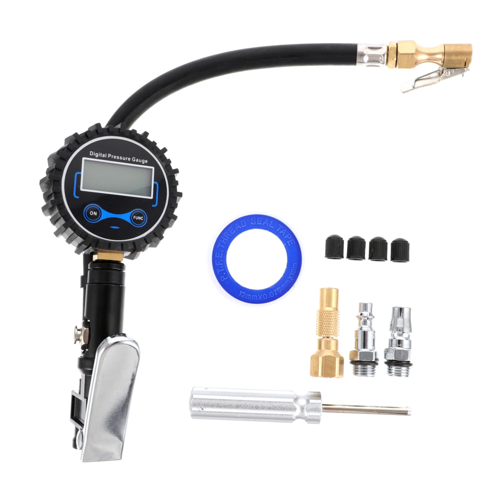 Unomor Digital Pressure Dial Gauge for Car Motorcycle Tire Air Gauge Inflation Meter
