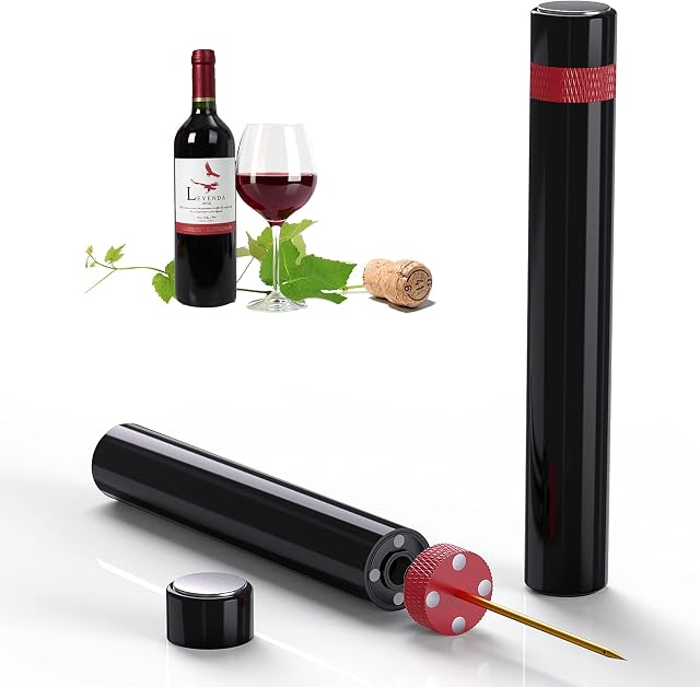 Air Pressure Pump Bottle Opener, Quntis Wine Opener Wine Pump Easy Cork Remover Corkscrew, Great Gift for Wine Lovers - 7S Quick Bottle Opening, Detachable