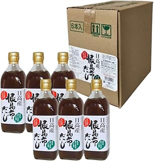 ヤマチュウ食品 根昆布だし 濃縮タイプ 500ml x 6本 箱入り 鰹 根こんぶ ねこぶ 調味料 かつお節 エキス入り 出汁