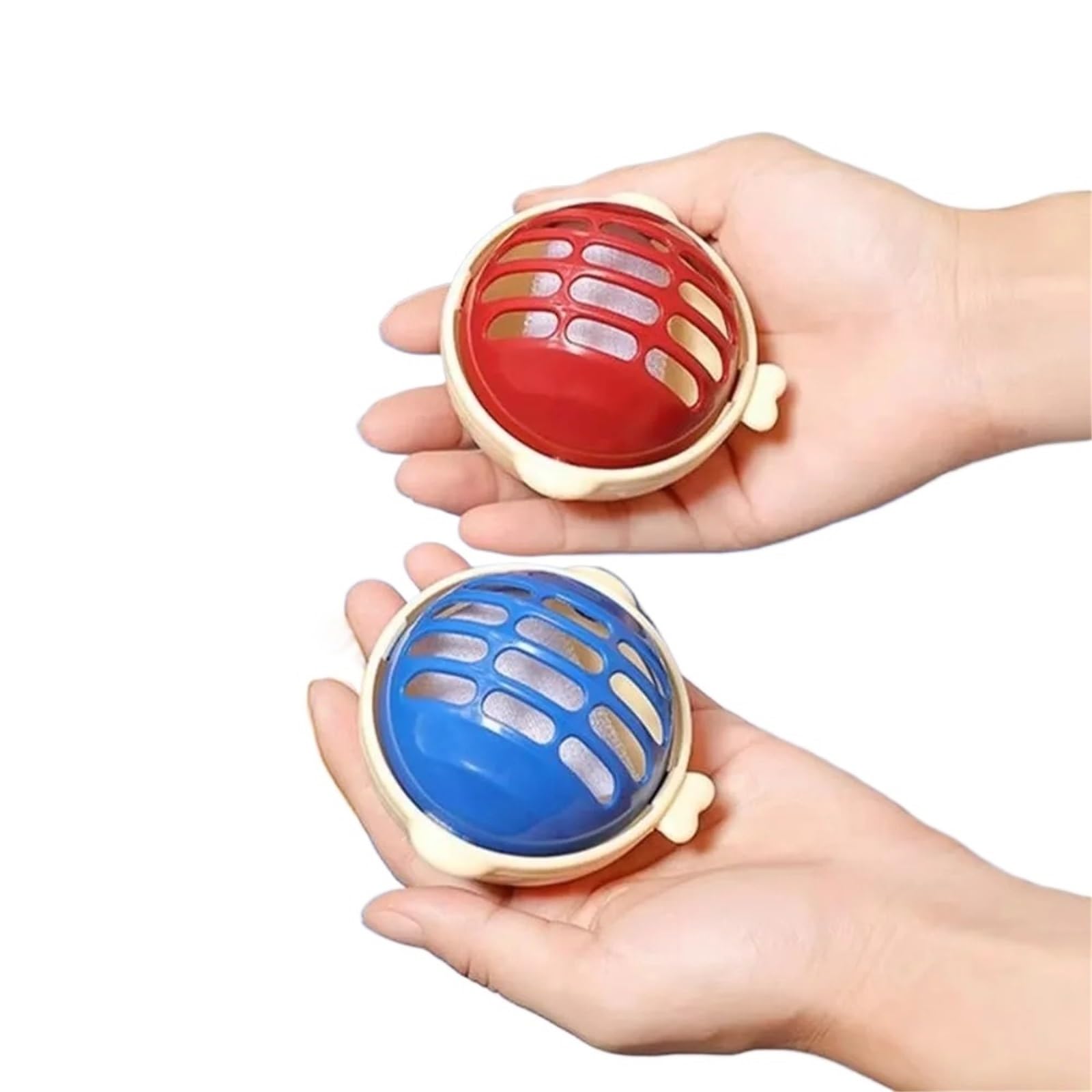 Waschkugel 9 Stück wiederverwendbarer Wäsche-Reinigungsball | Anti-Tangle-Waschmaschinenfilter, leichtes Haushaltswerkzeug(Red-9pcs)