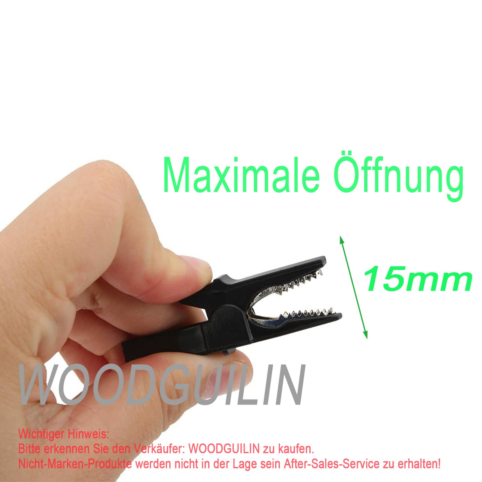 4 Morsetti A Coccodrillo Da 20 A Completamente Isolati, Con Presa Banana Da 4 Mm, Per Test Elettrici Auto E Batterie, Nero+rosso - 3