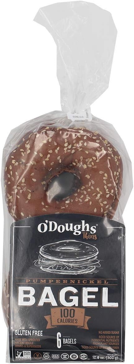 Thins - Pumpernickel Bagels10.6 oz | Presliced | Good Source of Fibre, Cholesterol Free, Trans Fat Free.| Pack of 3 |