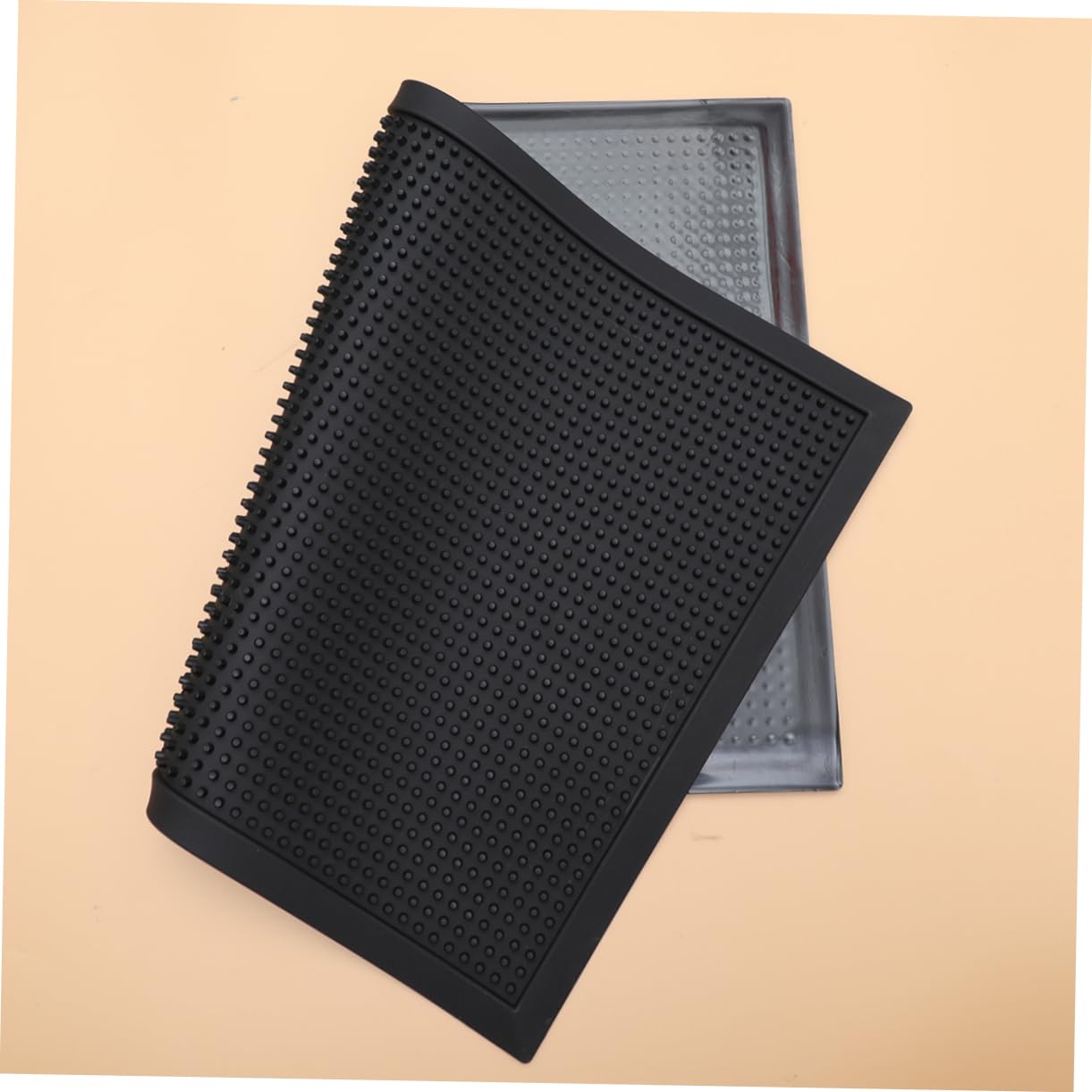 Paillasson D’entrée Antidérapant Pvc 60x40x0, 8cm Noir