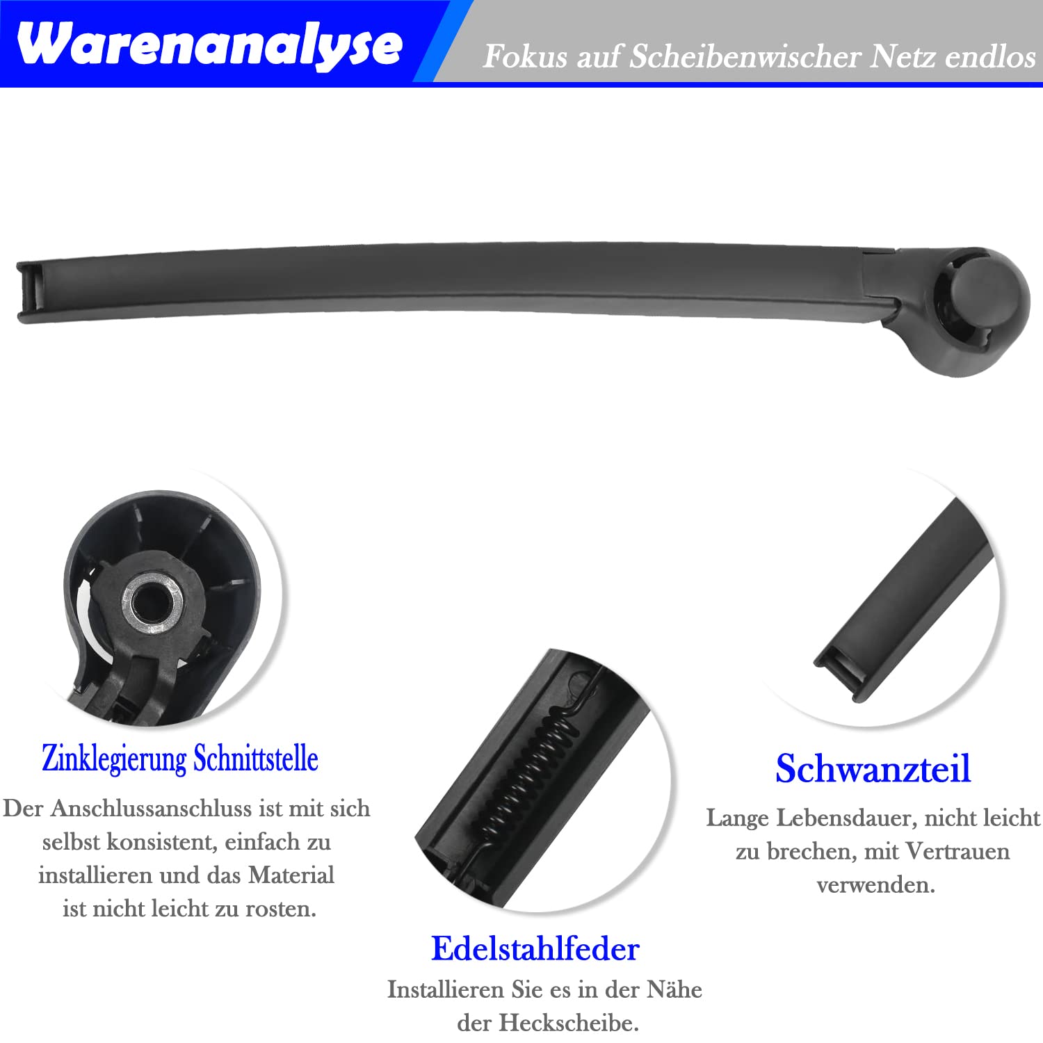 Ekakashop 1 Paar Scheibenwischerarme Vorne Fahrerseite