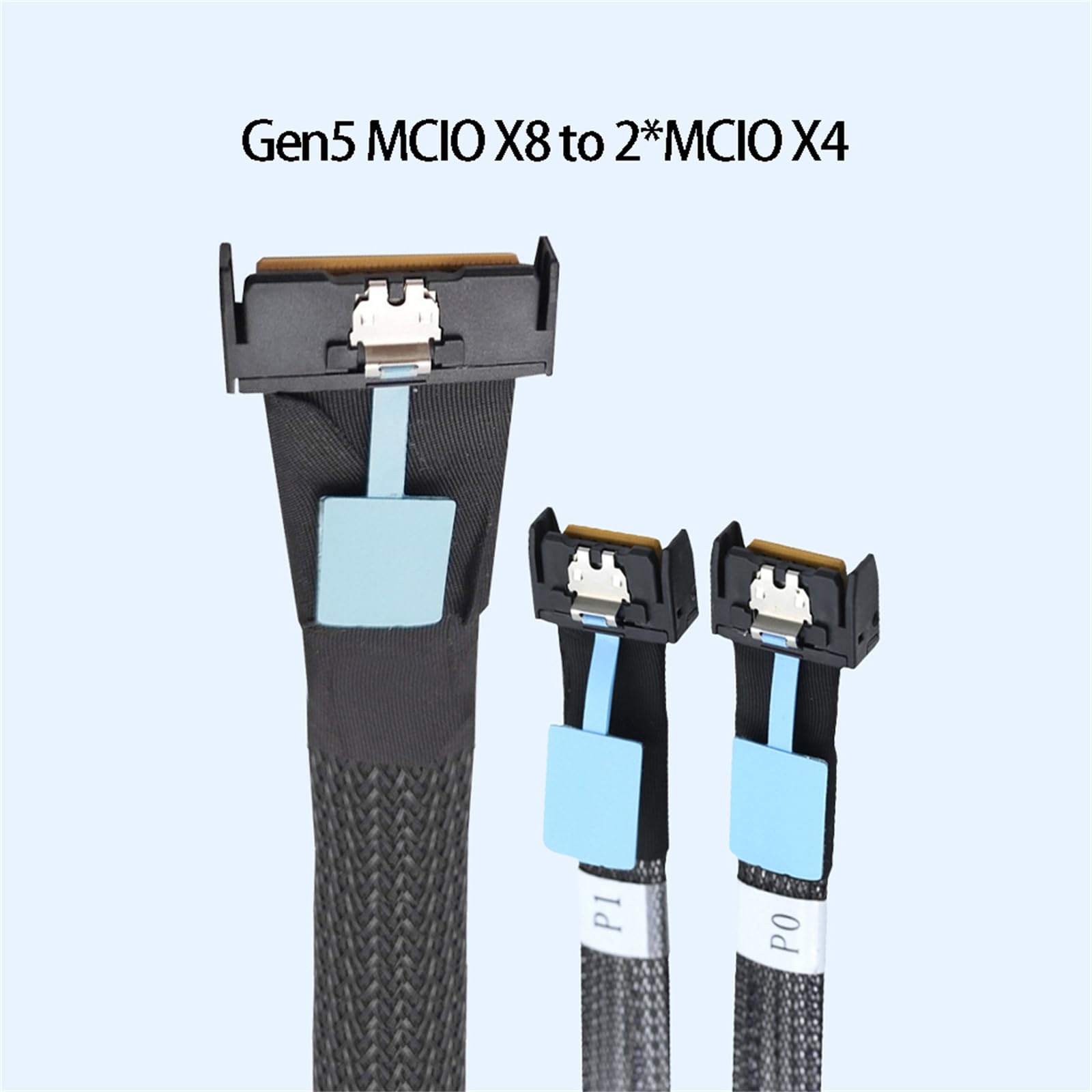 Il cavo splitter PCIE Gen 5 aggiorna la linea dati del server 50 cm 19,7 pollici strumenti di manutenzione server
