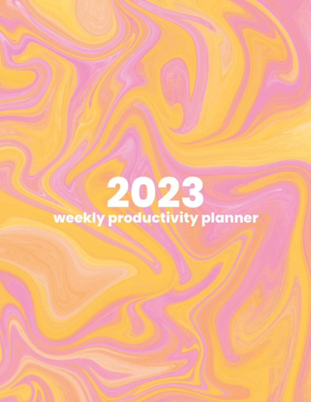 2023 Weekly and Monthly Planner (Pink): January to December 8.5" x11" Productivity Planner by The Werk Life