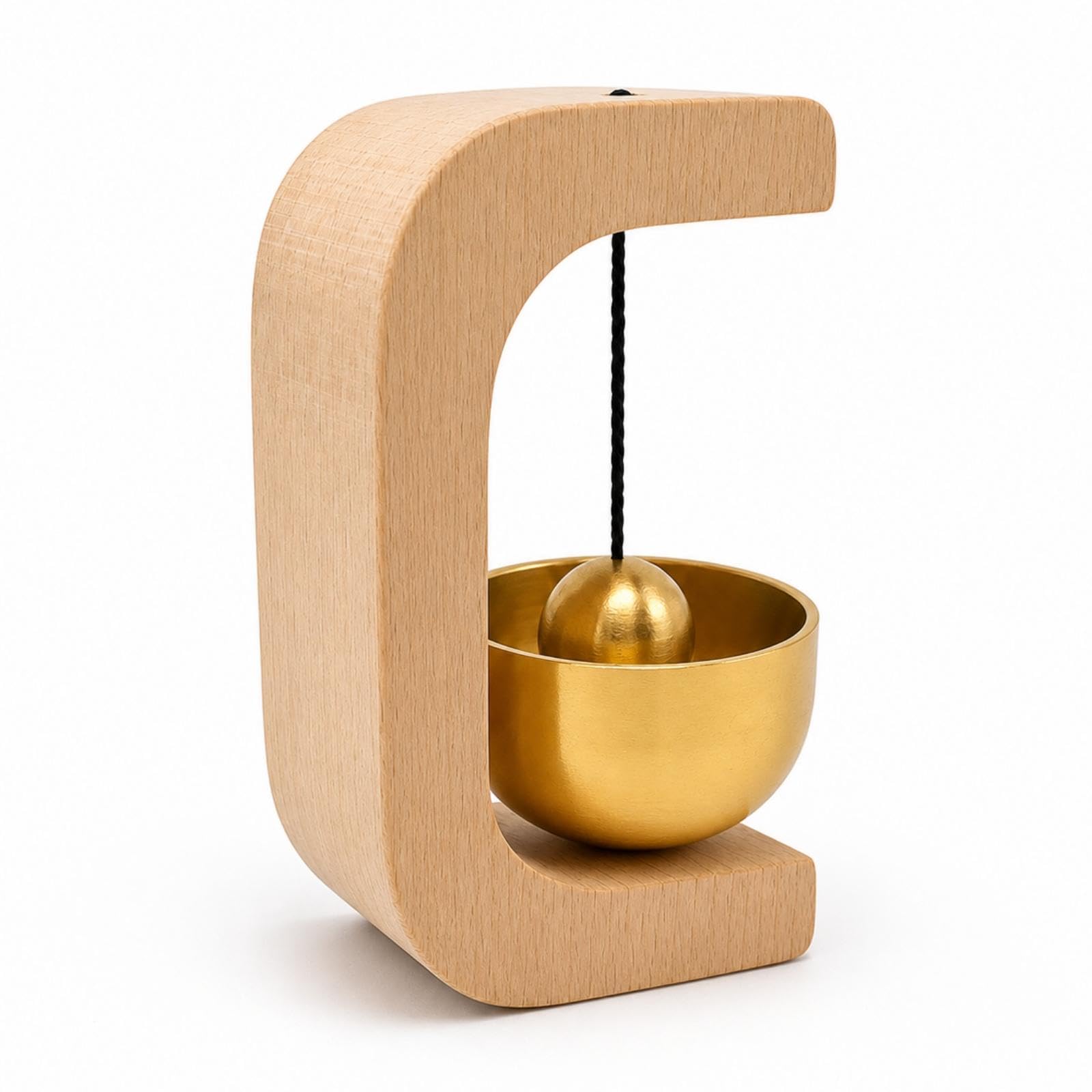 Wooden Door Chime Artisanal Door Chime Bell Decorative Bell with Wooden Frame for Homeowners, Shopkeepers, Entryway, Tea Room, Counter-image-7