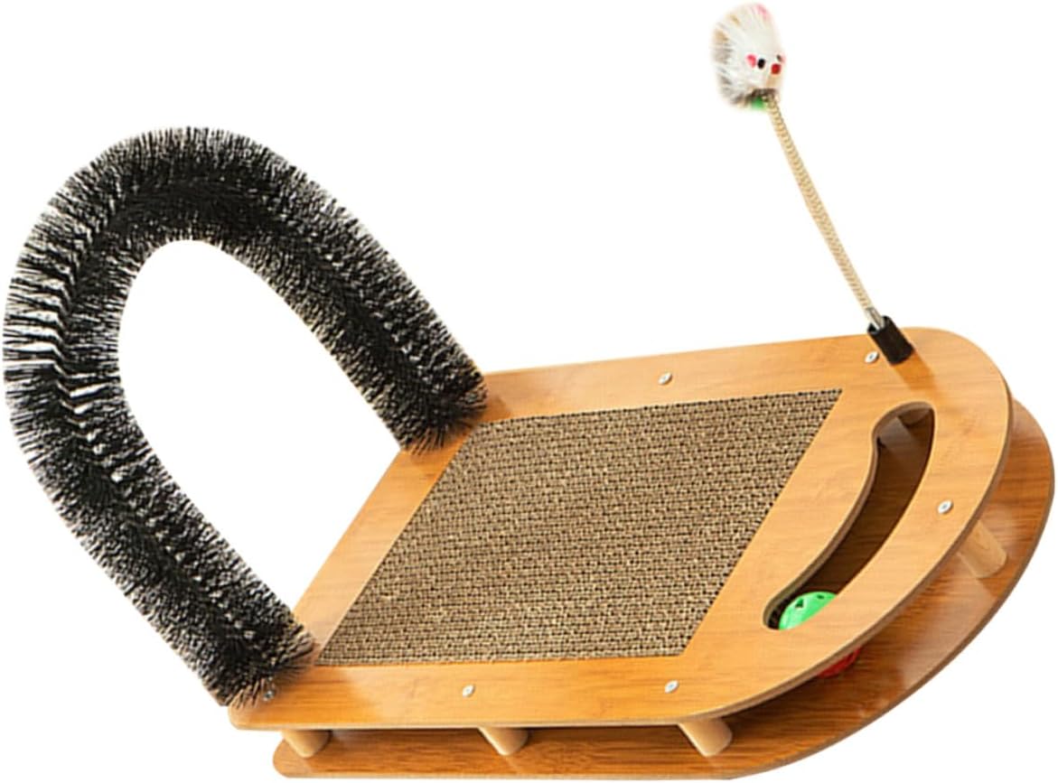Homoyoyo Cat Scratcher Board with Replaceable Scratching Surface Sturdy U-Shaped Cat Scratching Pad for Breeds