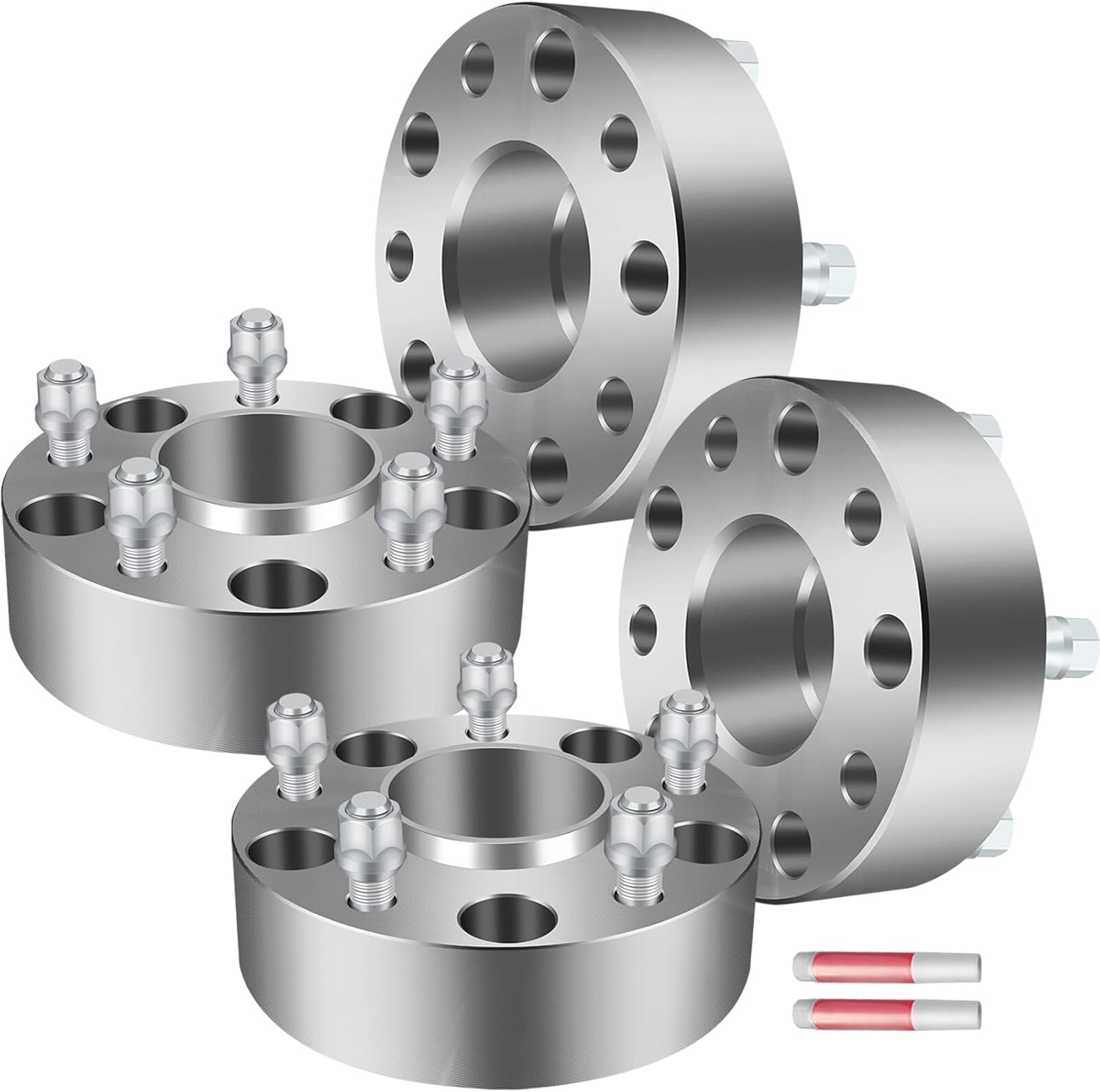 AINTIER 4X 2 inch 5x5.5 to 5x5.5 Wheel Spacers Hubcentric 5 Lug Fit for 2007 2008 2009 for Ram 1500 for Dakota 2006-2009 for Raider with 9/16 Studs
