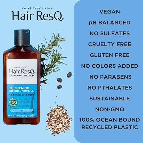 Miniatura 4 de Petal Fresh Hair ResQ Advanced Biotin Champú y acondicionador para un cabello notablemente delgado, fortalece y da volumen, vegano y libre de