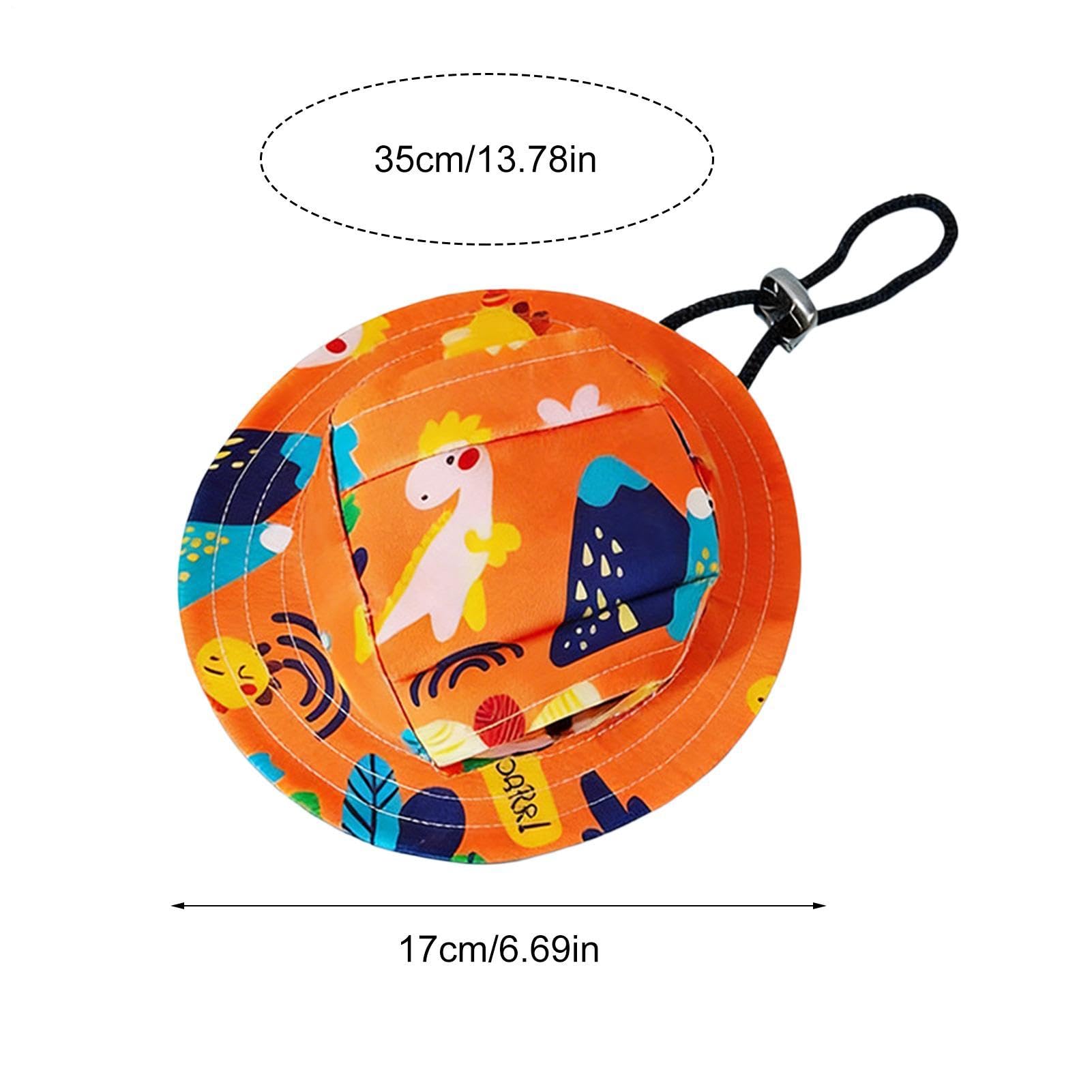 Generico Cappello da Pescatore per Cani, Cappello per Animali Domestici con Foro per L'orecchio Regolabile, Cappellino Solare con Protezione UV per Animali Domestici, Berretto Estivo Stile Baseball,