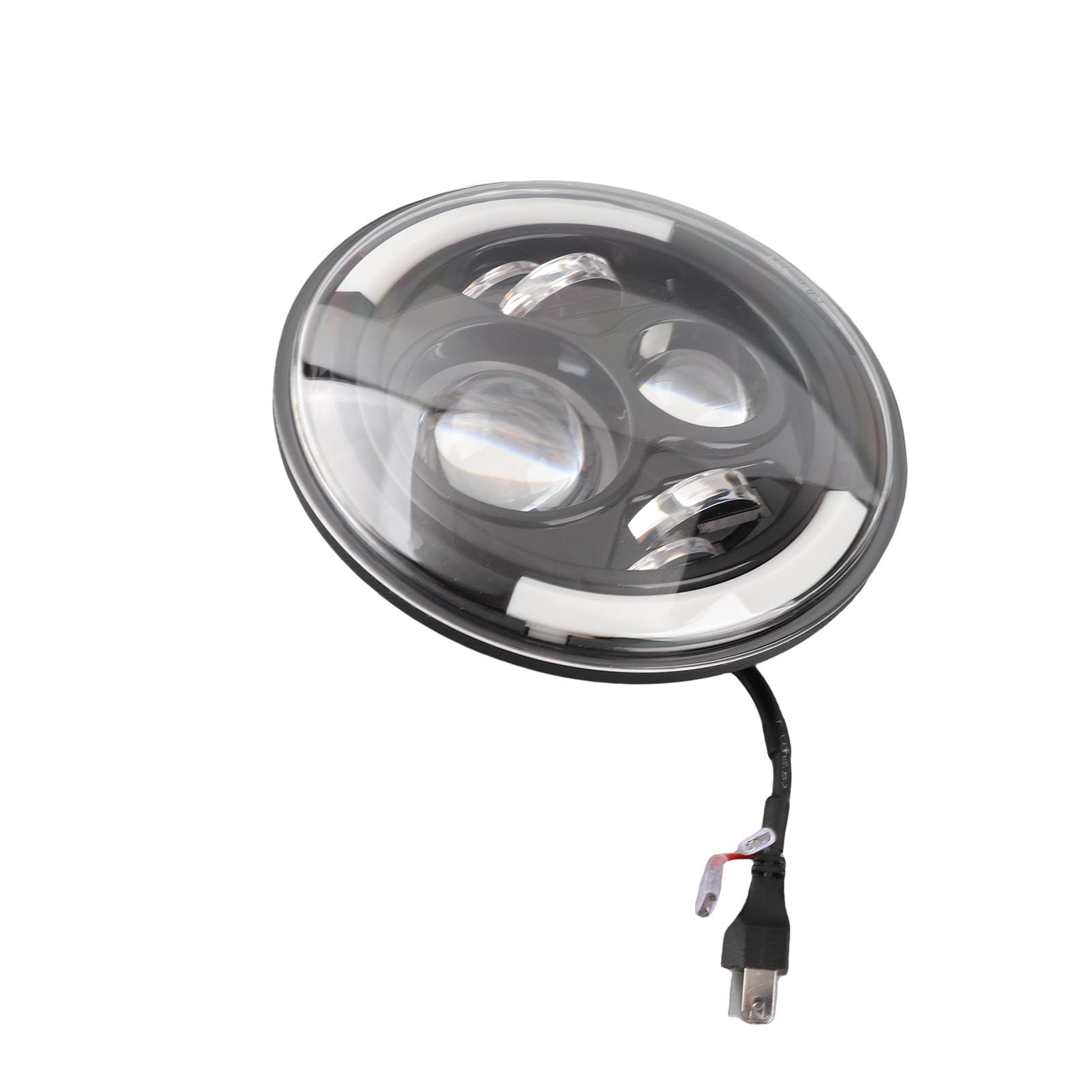 Faro LED Anteriore Rotondo da 7 Pollici per Moto, 1500, IP67, Installazione Facile, Compatibile con Modelli Universali