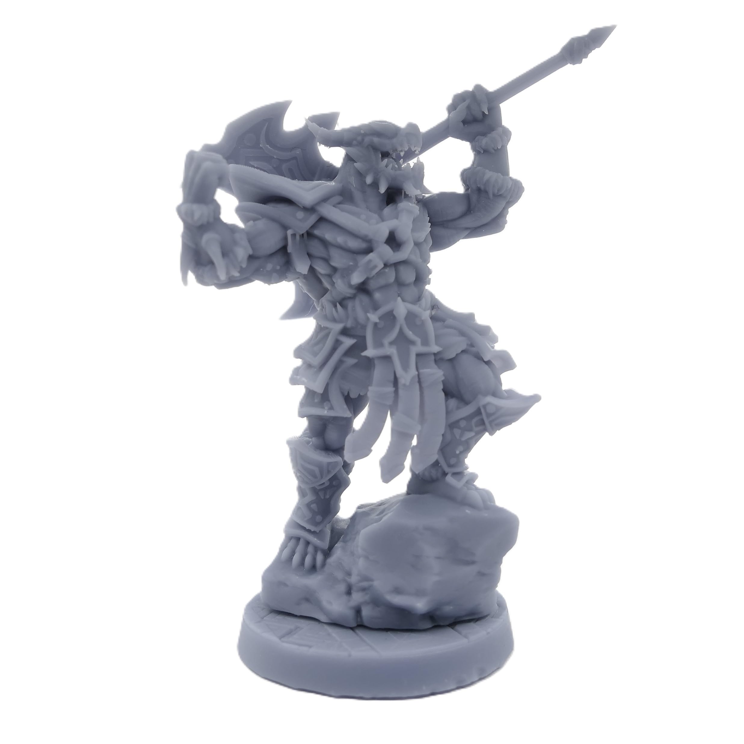 Dragonborn Barbarian Warrior Fighter Paintable Miniature - Adventurer's Guild