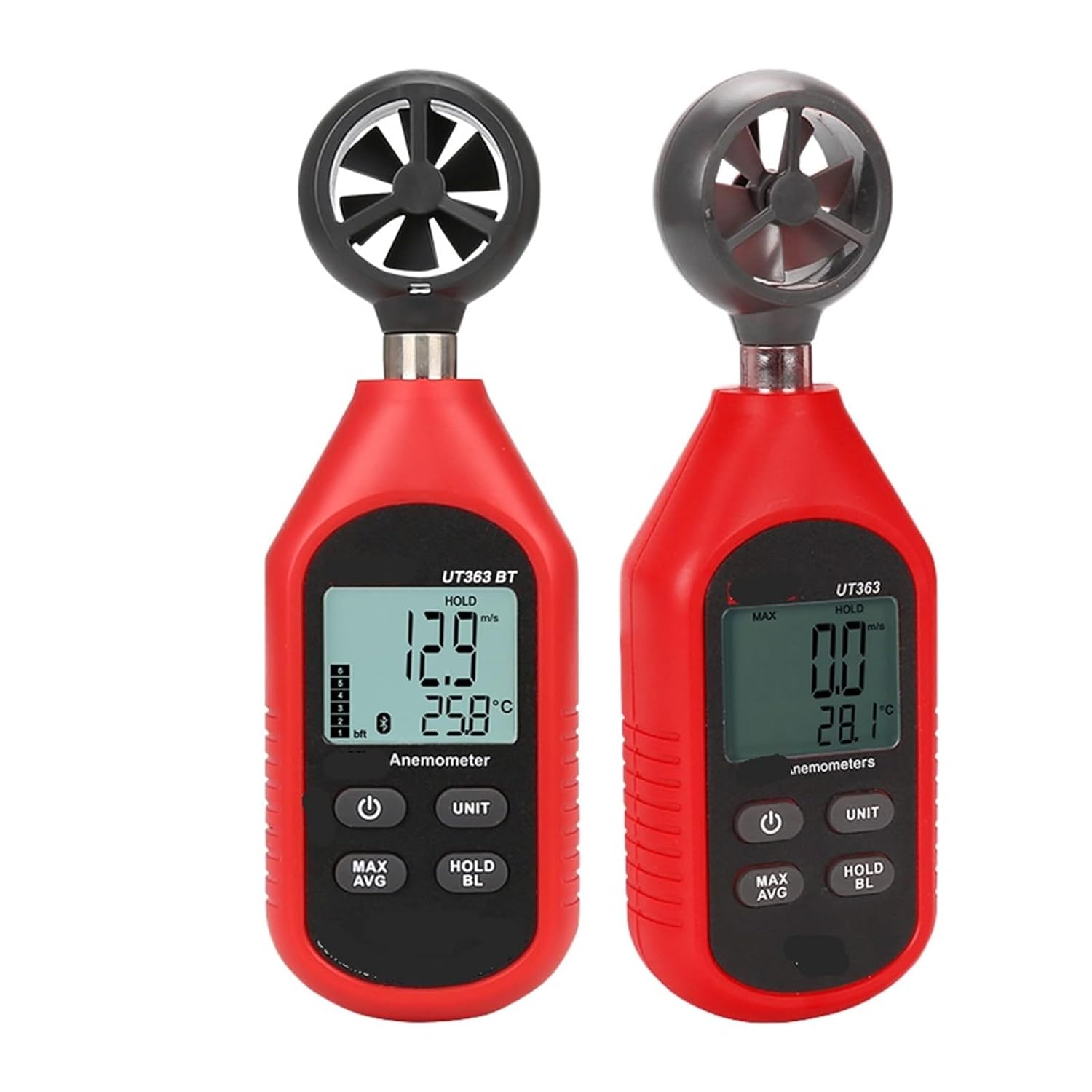 Handheld Anemometer Digital LCD Temperature Tester UT363 UT363BT(UT363)