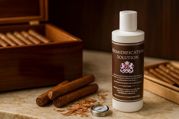 Humidor Solution 8 oz - Humidifier Liquid - Premium Humidifier Solution Formula - 70% RH