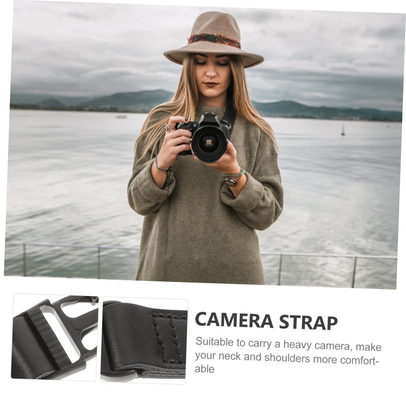 UKCOCO 4piezas Correa De Cámara Ajustable Strap De Cuello y Hombro Para Fotografía Al Aire y Uso Prolongado
