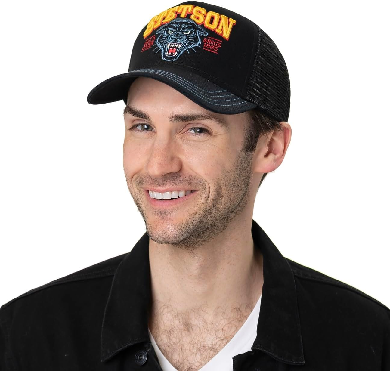 Stetson Wild Ones Trucker Cap Mesh Snapback Baseball 100% Cotton Unisex Summer - Image 3