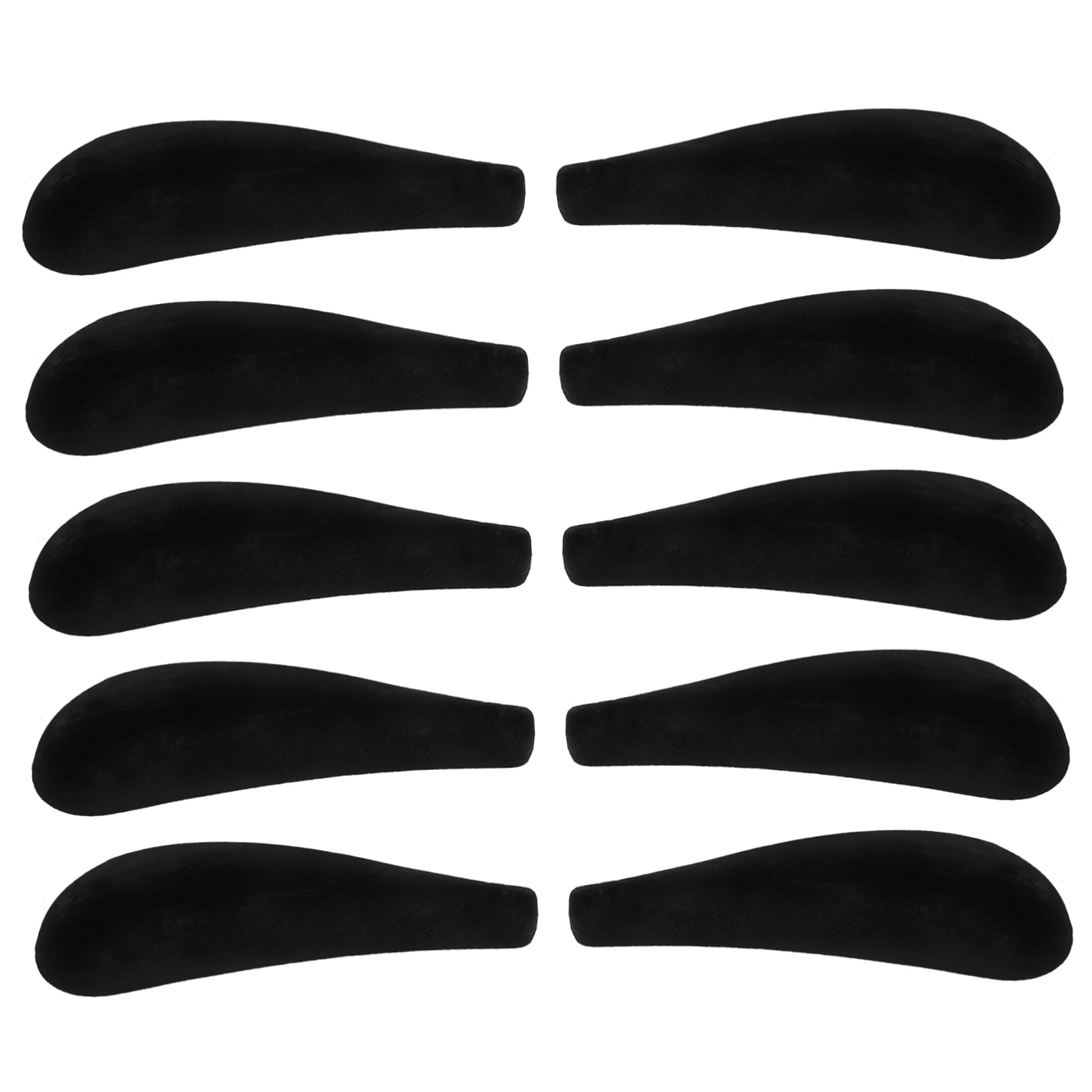 LALADEFIEE Clothes Hanger Shoulder Pad Set 10 Pcs Flocking Shoulder Forms for Wide Hangers