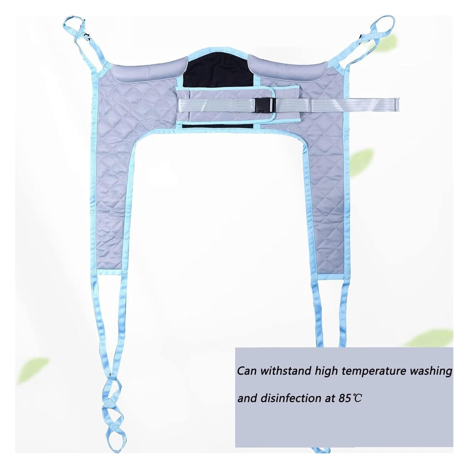 Arnés de Traslado para Pacientes con Apertura en Piernas - Sistema de 4 Puntos para Inodoro, Ducha y Cuidados - Hasta 275kg (Bariátricos/Ancianos)