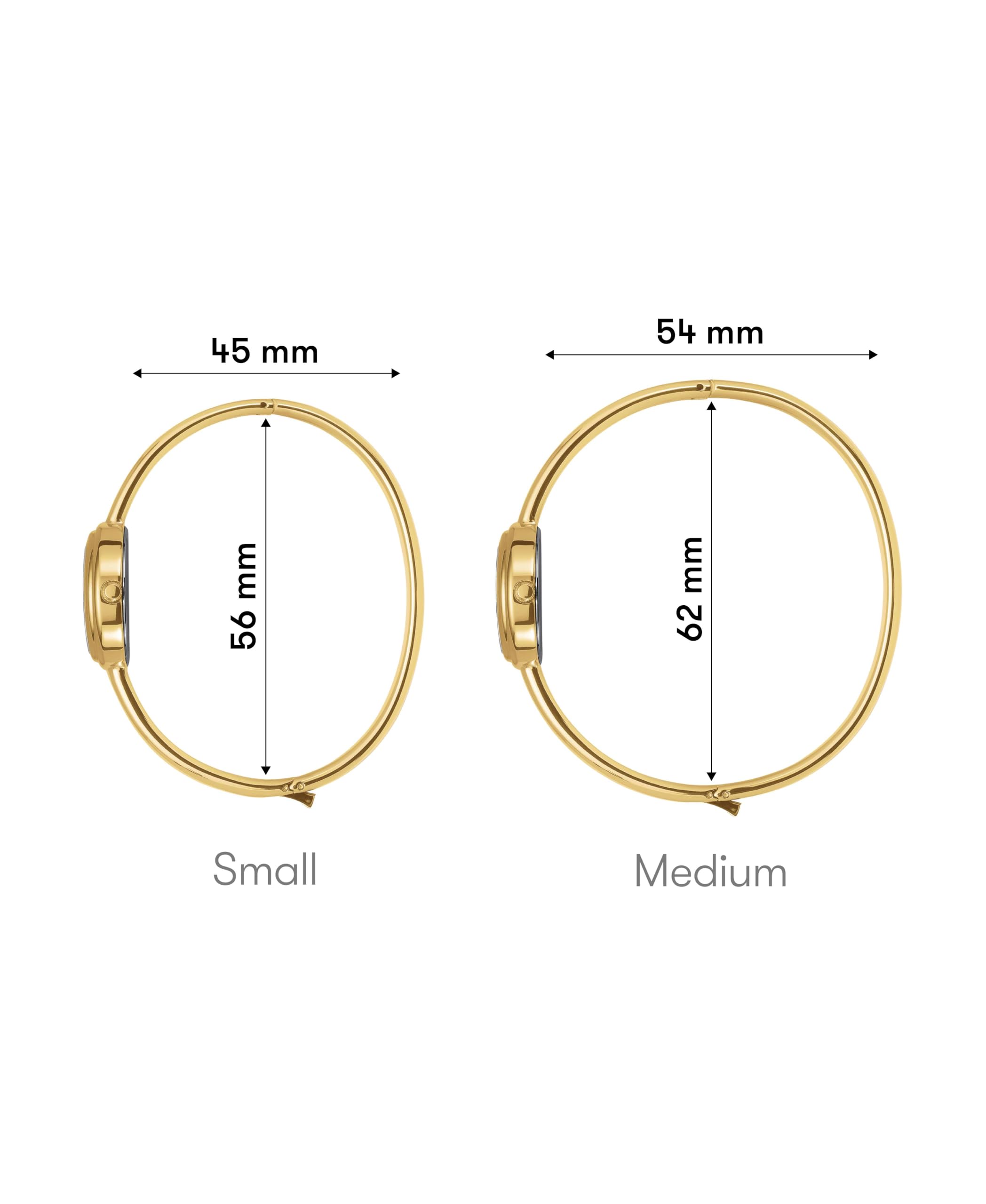 Rosefield Bangle Zegarek Damski Biała Tarcza z Masą Perłową Stalowa Bransoleta Pozłacana 23K 19.5x23.5 mm
